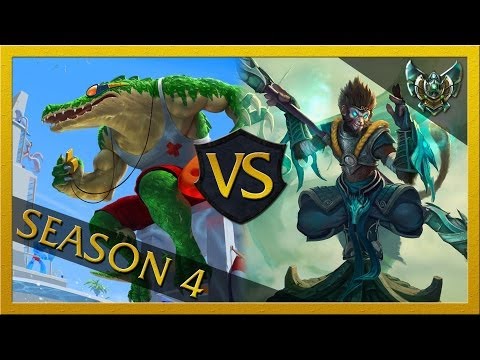 LoL Season 4 Ranked #019 - Renekton vs. Wukong [Top Lane] [Platinum] [German]
