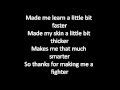 Christina Aguilera Fighter Lyrics