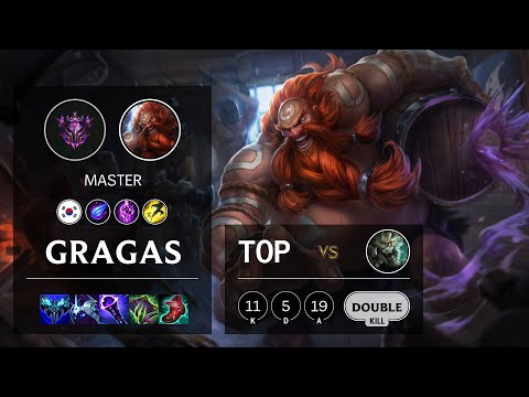 Gragas Top vs Rengar - KR Master Patch 11.22
