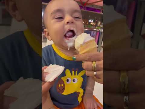 Little hamdan enjoy his ice cream🍦 #cutebaby #emarati #hamdan #trendingshorts #icecream