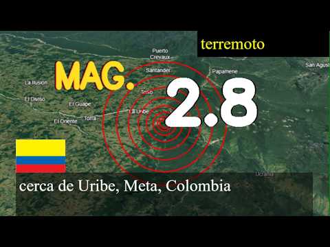 😱🚨  Terremoto cerca de Uribe, Meta, Colombia actualizaciones en vivo hoy: Terremoto de magnitud 2.8
