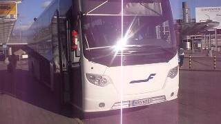 preview picture of video 'Finnair city-bus with new livery at Helsinki-Vantaa airport'