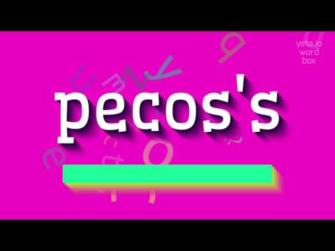 How to say "pecos's"! (High Quality Voices)