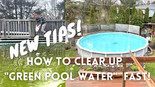 How To Clear Up / Clean "Green Pool Water" (How To Shock A Pool) easily / Fast