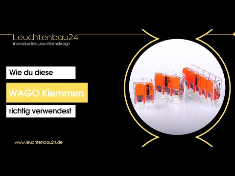 Wago Klemmen verwenden