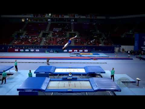 MAKRIS Dimitrios (GRE) M - 2022 Trampoline Worlds, Sofia (BUL) - Q Trampoline Exercise 1