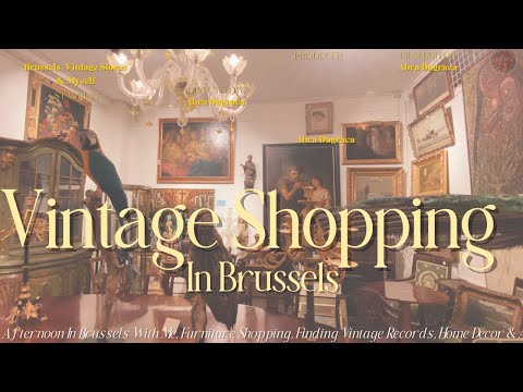 Come Vintage Shopping With Me(Ep.02)! Vintage Home Decor- Exploring Brussels Vintage Shopping Scene