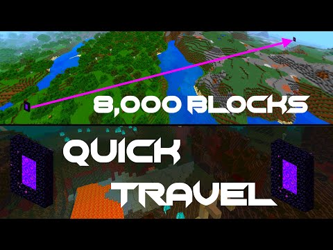 Bluecool97 - How to TRAVEL using a NETHER PORTAL in Minecraft[Java Snapshot 20w12a]