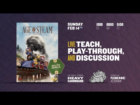 Age of Steam: South Africa 6p Teaching, Play-through, & Round table by Heavy Cardboard