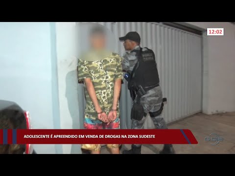Adolescente é apreendido em venda de drogas na zona sudeste 02 11 2022