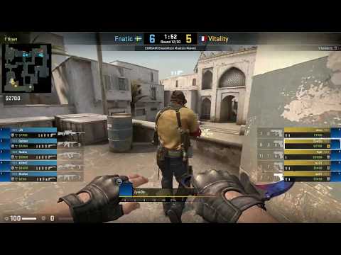 CS:GO POV Demo Vitality ZywOo (24/19) vs Fnatic (de_dust2)