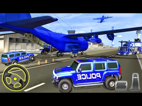 US Police Transport Plane - Rescue Hummer Car Driving | Best Android Gameplay