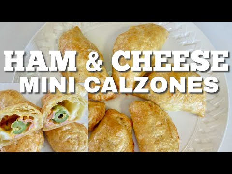 HAM & CHEESE Mini CALZONES in PUFF PASTRY With Irresistible Fusion of Flavor and Texture