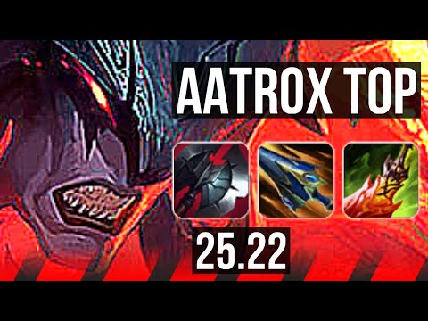 AATROX vs NASUS (TOP) | 6 solo kills, Godlike | KR Master | 25.22