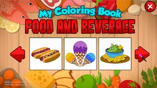 My Coloring Book: Food and Beverage - Геймплей