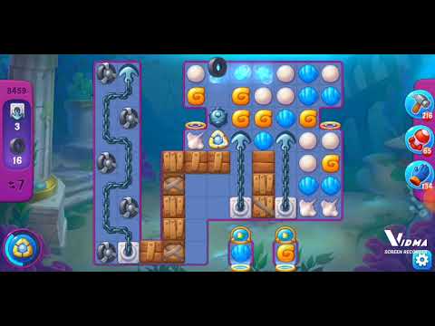 Fishdom. 8459 super hard level no boosters and diamonds. 13 moves