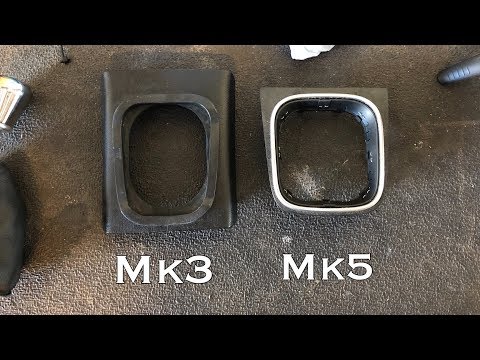 Fitting my Mk5 shift bezel in my Mk3