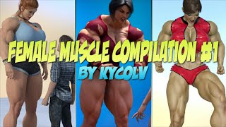 Female muscle compilation #1