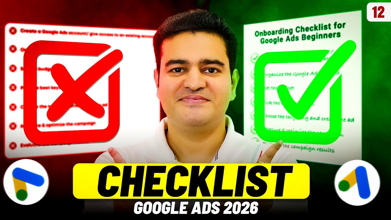Google Ads Checklist 2026 | Google Ads Optimization Checklist | #googleads2026 #googleadscourse