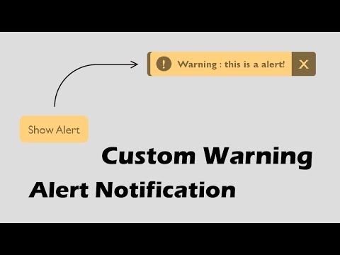 Alert Notification Using Html Css Javascript With Source Code