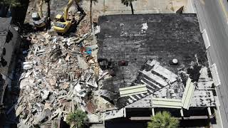 Aerial View of Cabana Motel Demolition