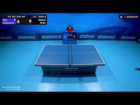 11:35 Ihor Sukovatyi - Oleksii Mitla 29.07.2023 TT Euro.Cup Ukraine  Master. TABLE 4