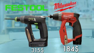 Is the Festool CXS worth $131 more than the Milwaukee M12 Fuel Drill Driver?