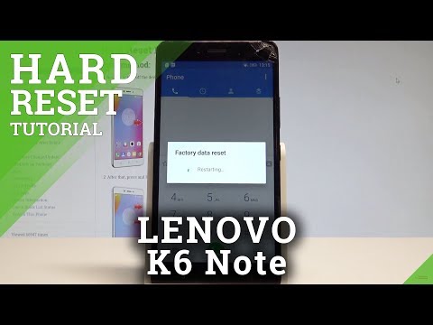 How to Factory Reset LENOVO K6 Note - Hard Reset / Reset Code |HardReset.Info