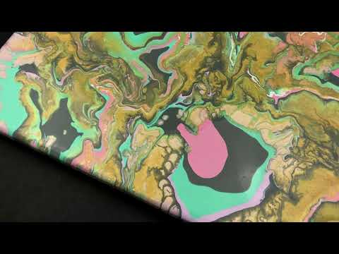 Abstract Painting | Fluid Art | Acrylic Puddle Pouring