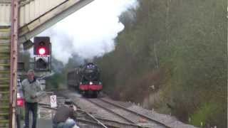 preview picture of video '46115 Storms Through Cumbernauld With The Great Britain 5 Railtour On 24/4/12'