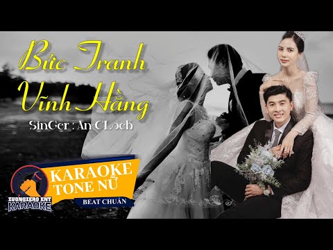 KARAOKE | Bức Tranh Vĩnh Hằng - Tone Nữ | Beat Gốc An Clock x Huyền Anh Cover - Karaoke Meme.