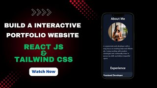 Build a Stunning Modern Developer Portfolio Website using React19, JavaScript & Tailwind CSS!