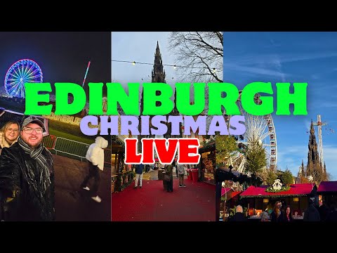 🔴LIVE: Edinburgh Christmas Night Walk