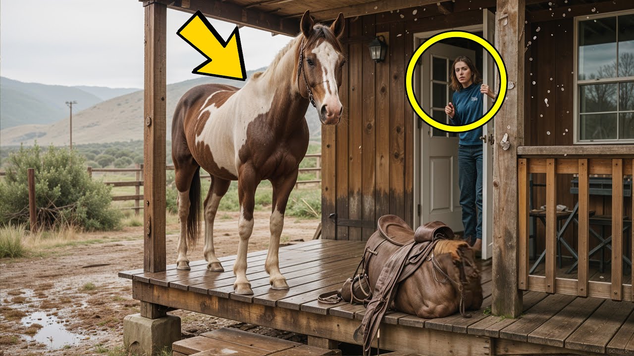 Woman Feeds Mustang Horse The Next Day He Shows Up At Her Door With A Surprising Gift
