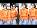 Uff Ye रसीले Orange Shraddha Kapoor Looking Gorgeous In Orange Colour Top As She Sports In