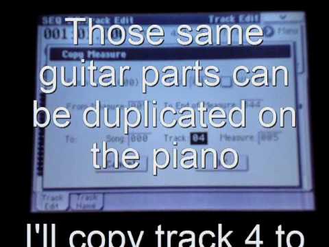 Korg M50 Level 2 Song construction