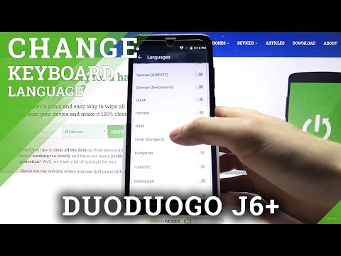 How to Change Keyboard Language on DUODUOGO J6+ - Change Input Language