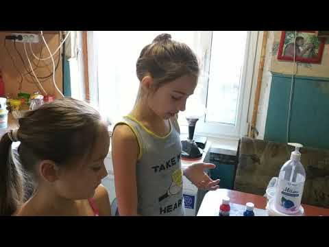 Слайм дома от Алисы и Софьи