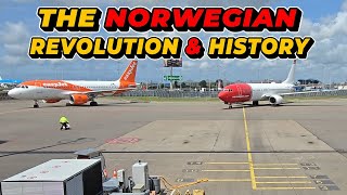 The Norwegian Airlines Story & History  | Gate Arrival Boeing 737 Parking | Schiphol Airport | 4K
