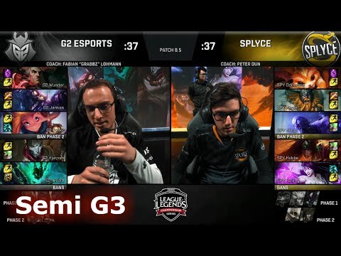 Splyce vs G2 eSports | Game 3 Semi Final S8 EU LCS Spring 2018 | SPY vs G2 G3