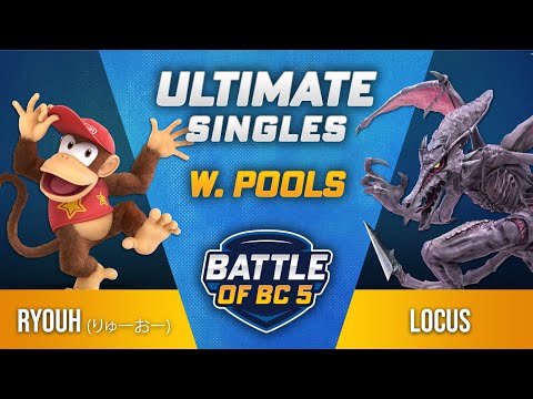 りゅーおー/Ryuoh (Diddy Kong) vs Locus (Ridley, Ryu) - Ultimate Singles Winners Pools - Battle of BC 5