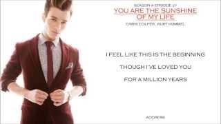 Glee _ You Are The Sunshine Of My Life Lyrics