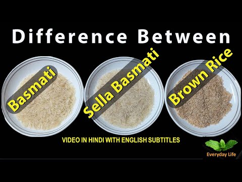 Difference between basmati rice & brown rice