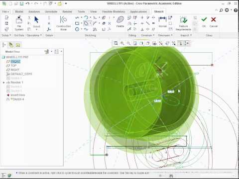 Use of the Patterning Tool in Creo Parametric 2.0