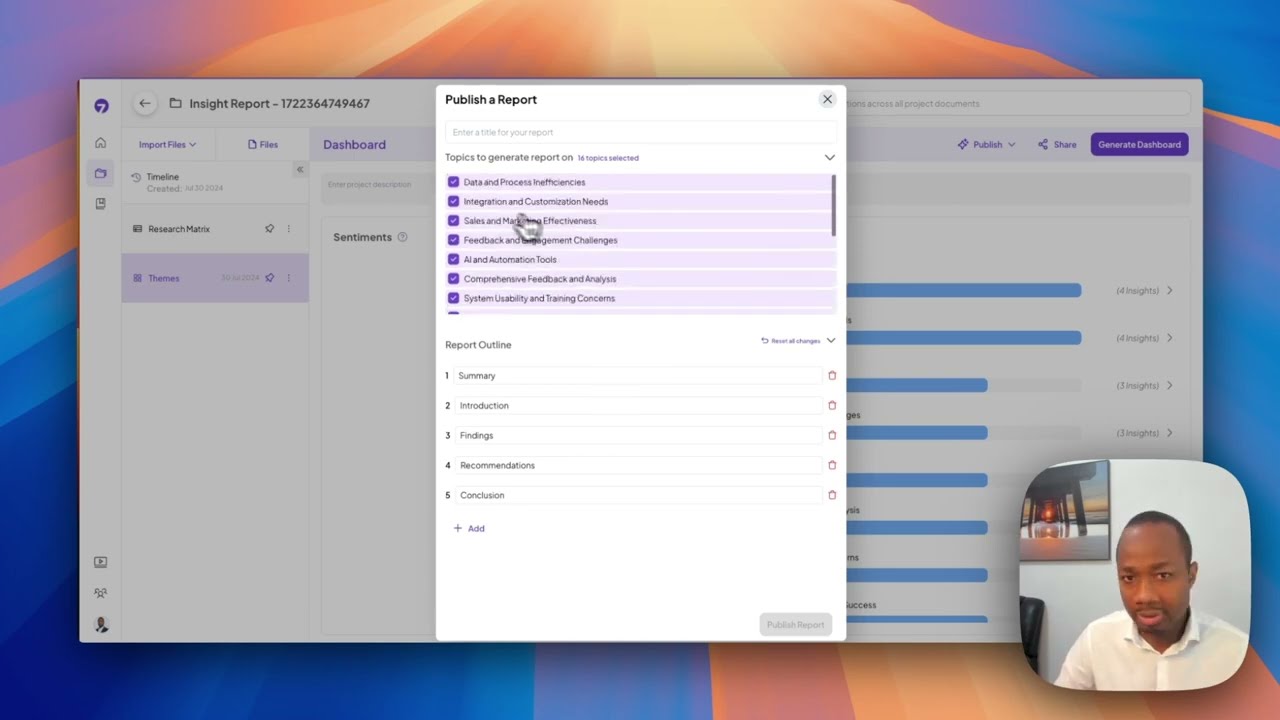 Announcing Insight7 Reports | Turn Qualitative Research into Reports using  AI Templates