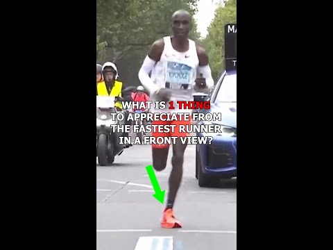 1 thing you can appreciate watching the fastest runner from the Front View instead of the side