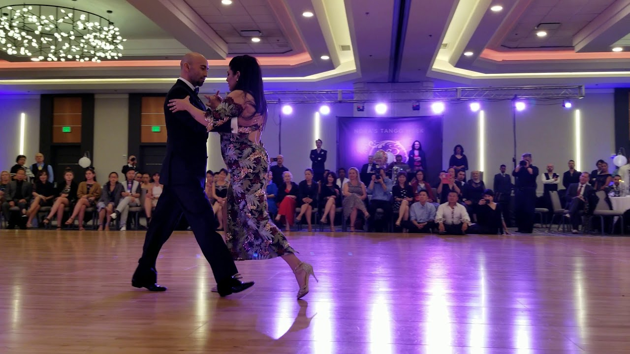 María Inés Bogado and Orlando Reyes Ibarra - performance at Nora's tango week on 7/6/2019 (1 of 2)