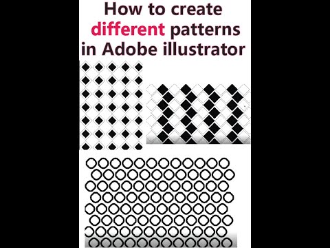 How to create different patterns || Adobe illustrator Tutorial || Tutorial for beginners