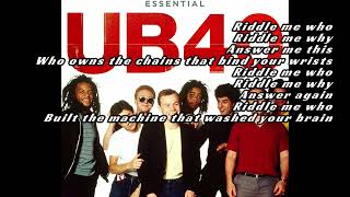 UB40 - Riddle me (lyrics)