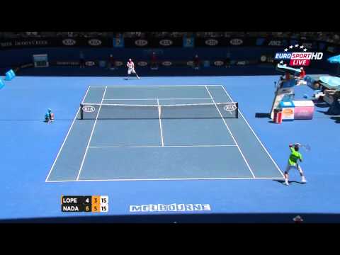 Rafael Nadal vs Feliciano Lopez Australian Open 2012 Highlights HD (720p) Round 4